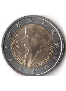 2008 - 2 Euro SLOVENIA 5º centenario della nascita di Primož Trubar Fdc